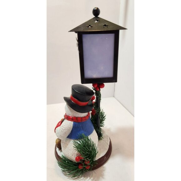 Bradford Exchange Be Merry Shine Bright Snowman Lantern11" Dona Gelsinger - Picture 4 of 16